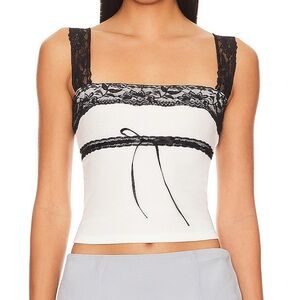 NWT Majorelle Cassie Cropped Tank Top in White